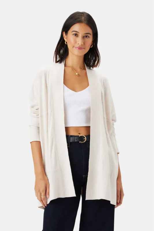 Bailey Flaxen Eco Cardigan - Oat sold by Amour Vert