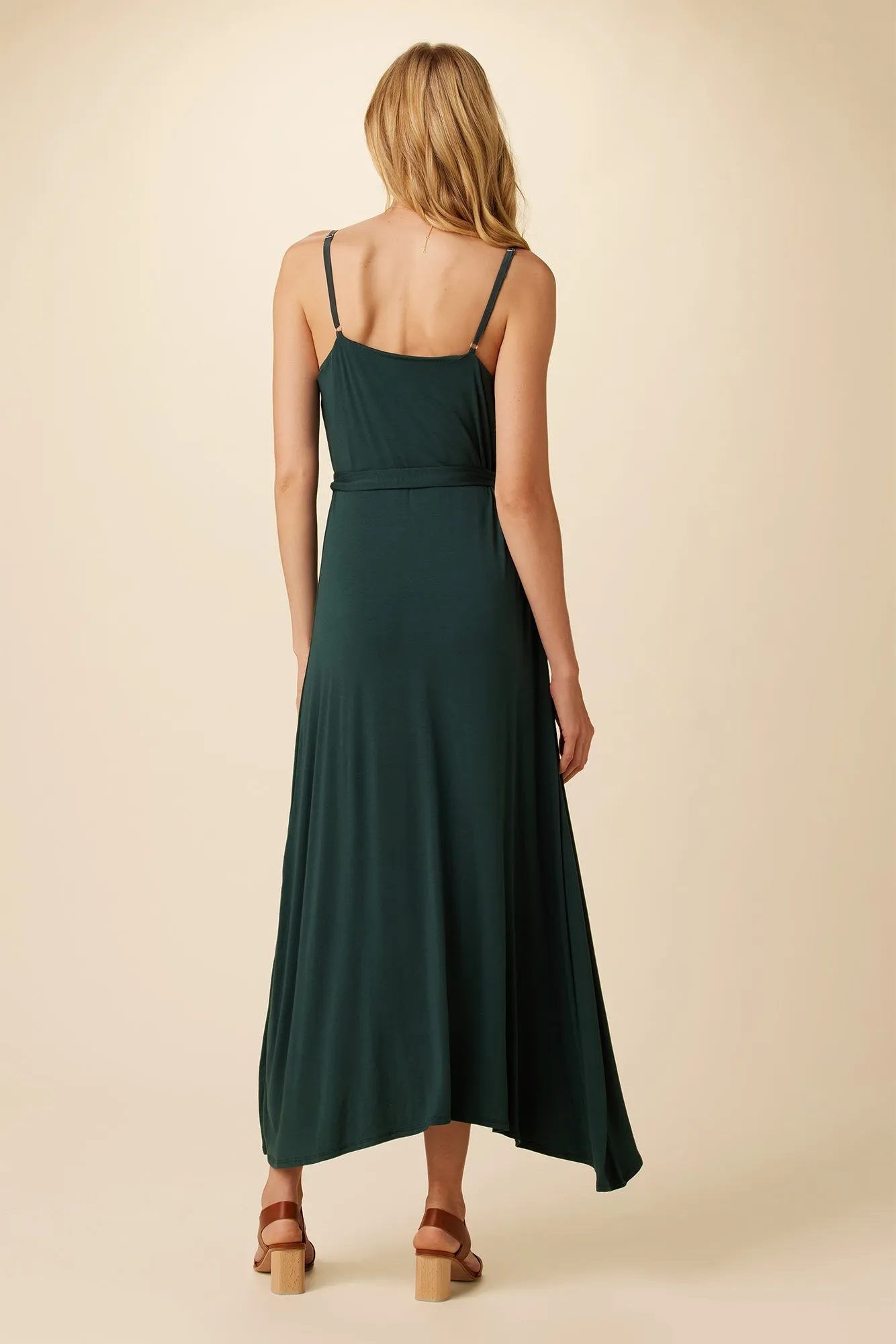 Astrida Maxi Wrap Dress - Darkest Spruce sold by Amour Vert product image thumbnail 3