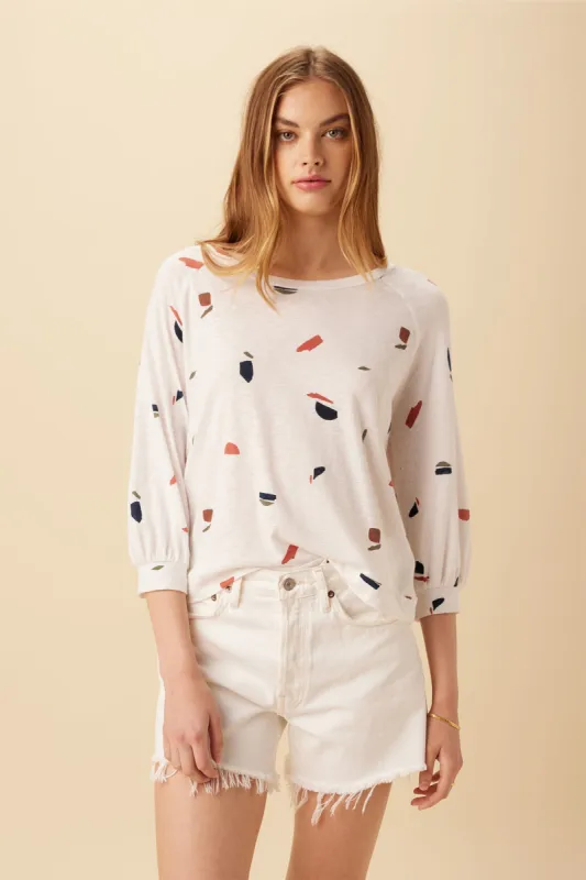 Issa Reverie Slub Tee - Terrazzo sold by Amour Vert