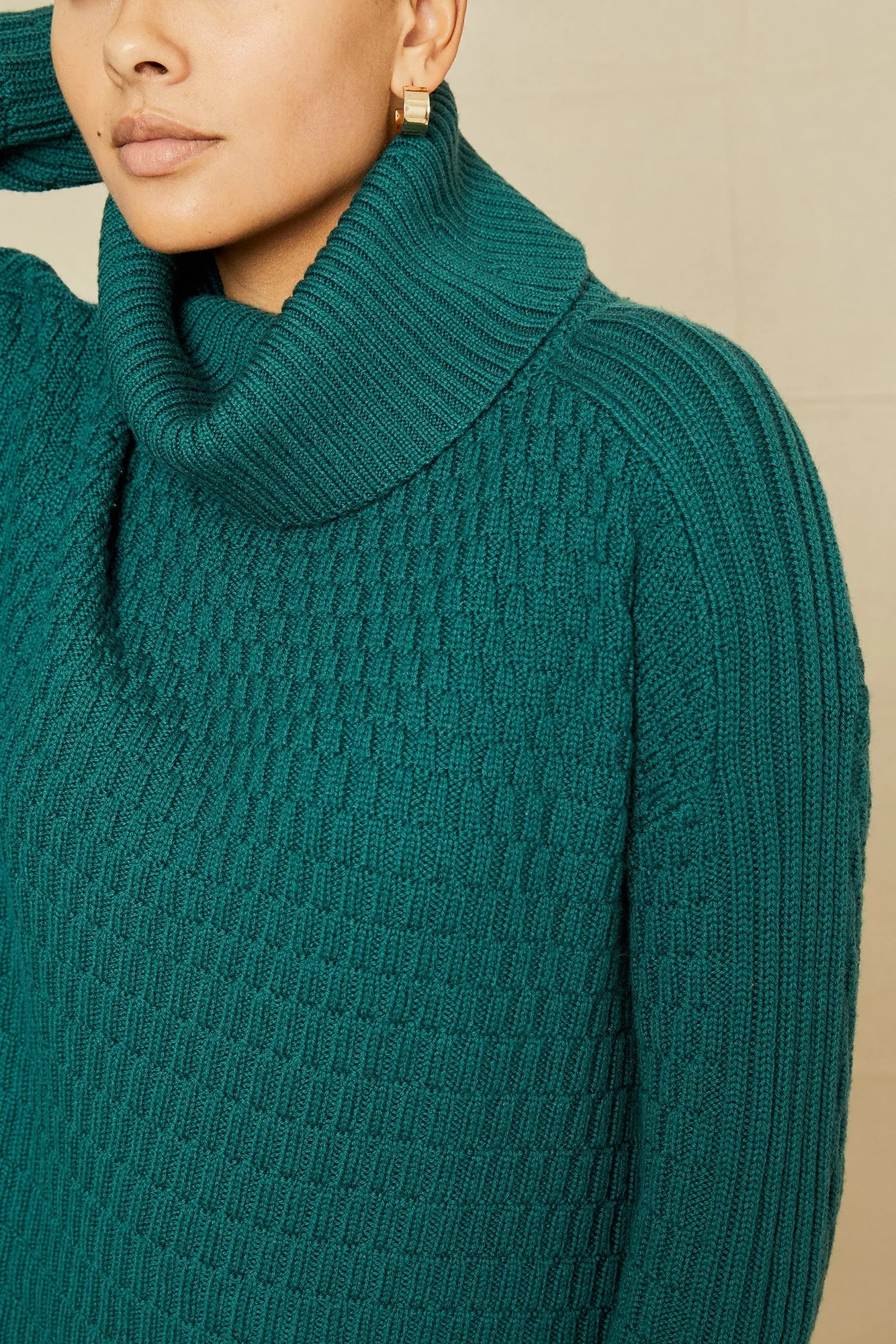 Harlow Wool Sweater - Dark Green sold by Amour Vert product image thumbnail 4