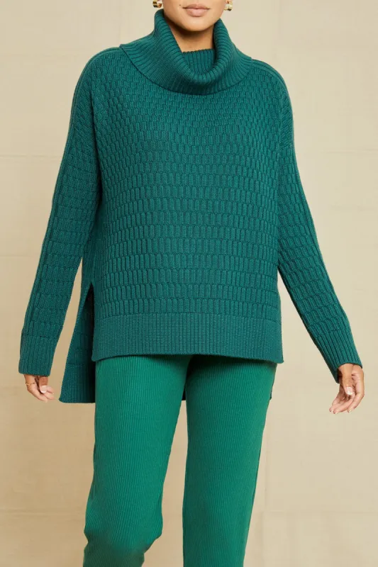 Harlow Wool Sweater - Dark Green sold by Amour Vert