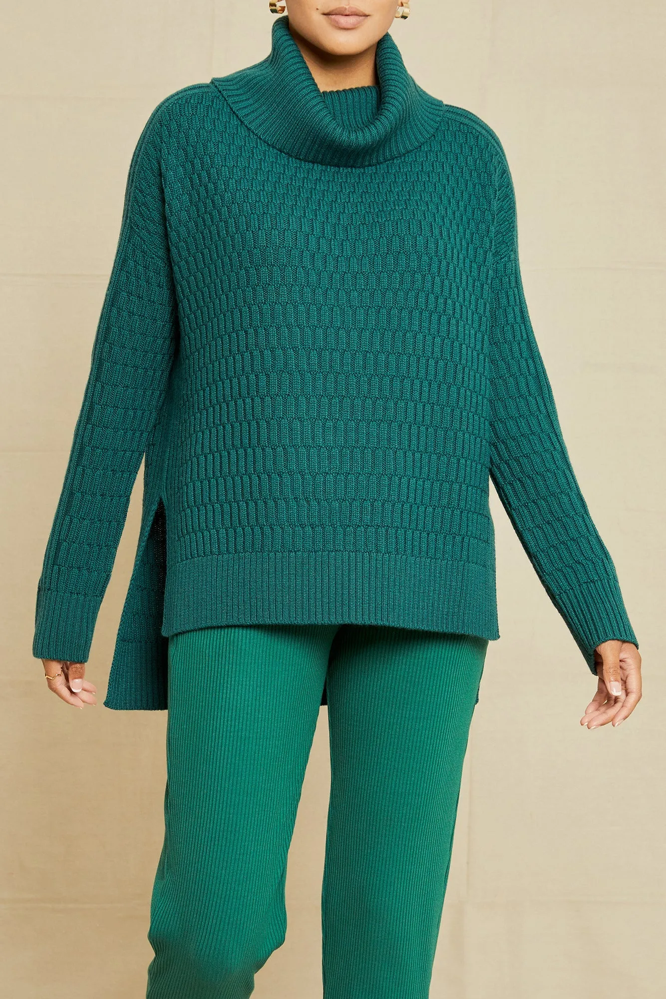 Harlow Wool Sweater - Dark Green sold by Amour Vert