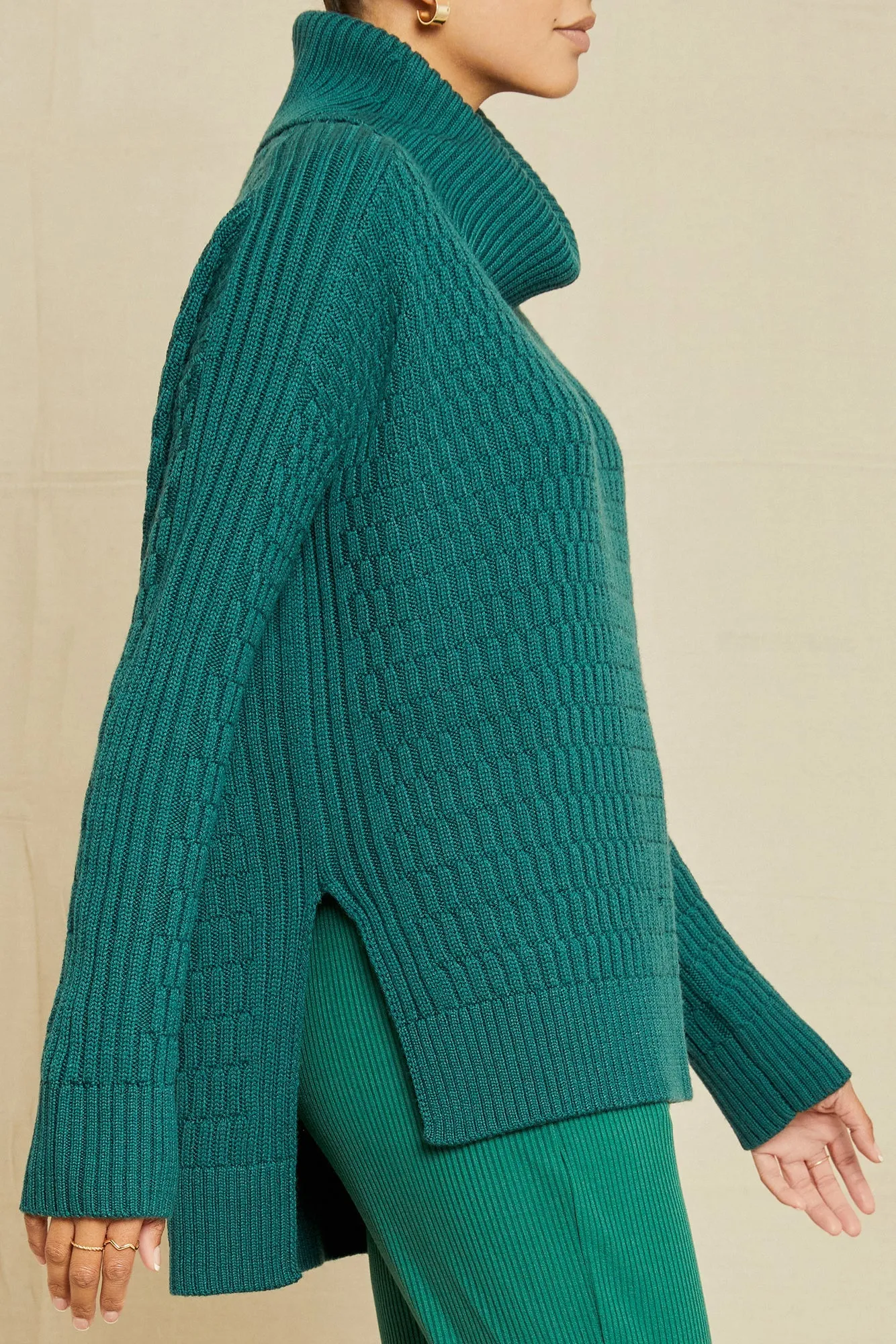 Harlow Wool Sweater - Dark Green sold by Amour Vert product image thumbnail 2