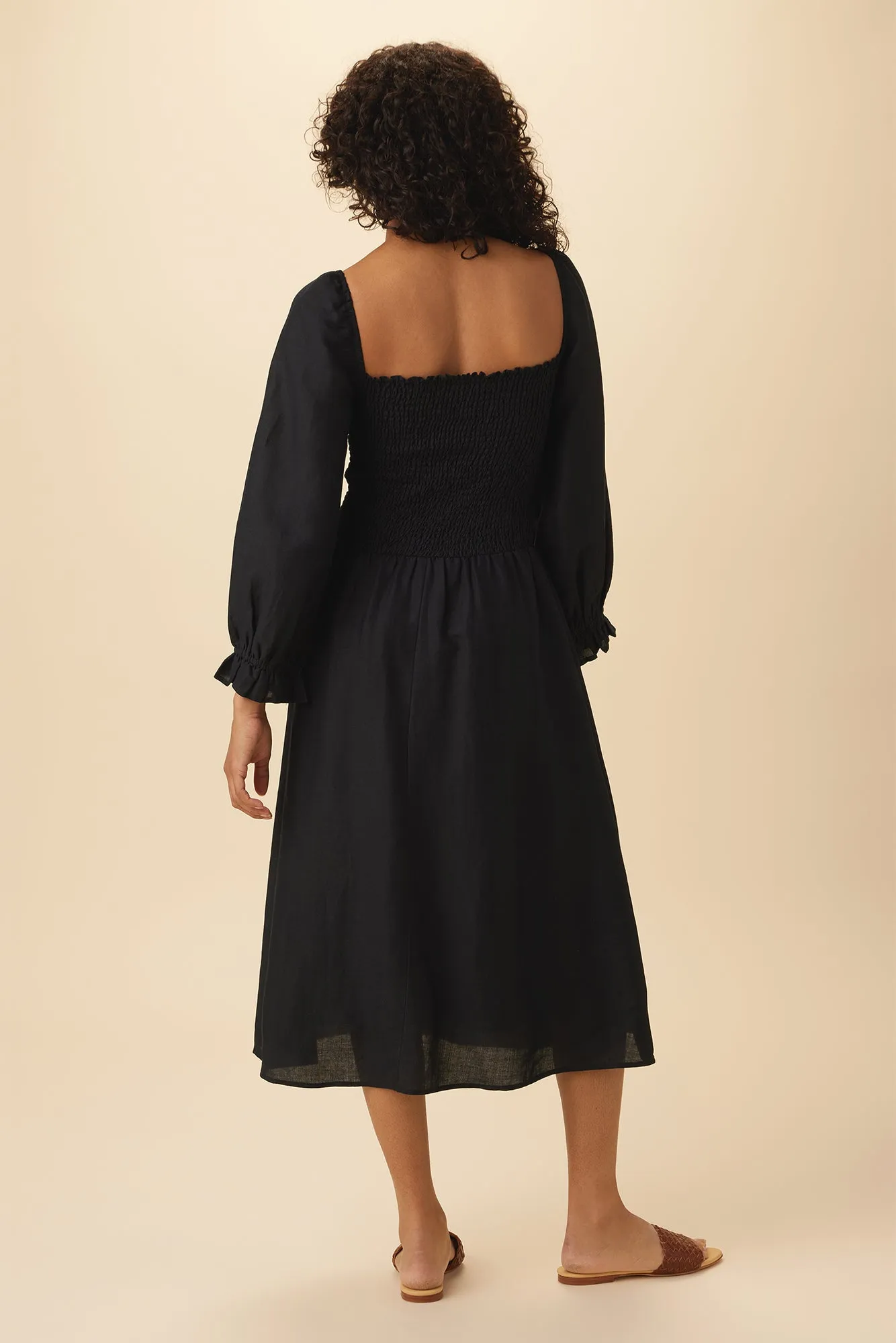 Averill Ramie Viscose Dress - Black sold by Amour Vert product image thumbnail 3