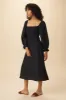 Averill Ramie Viscose Dress - Black sold by Amour Vert