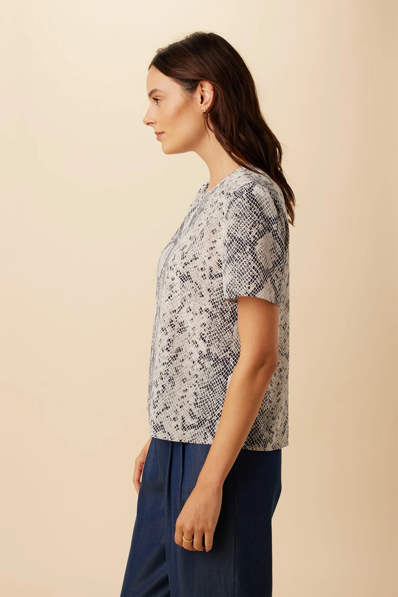 Odilia Washable Silk Blouse - Serpentine sold by Amour Vert product image thumbnail 2