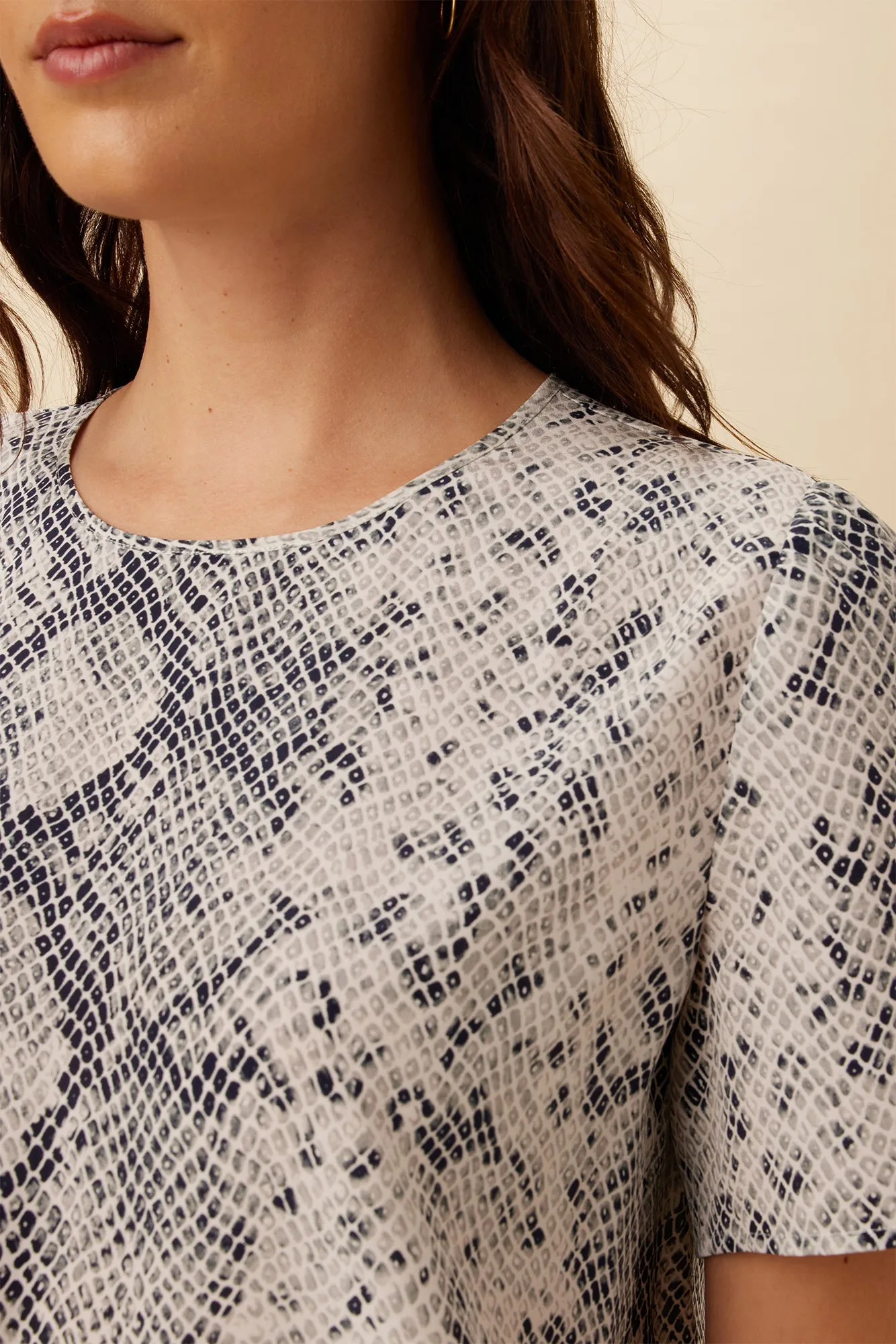 Odilia Washable Silk Blouse - Serpentine sold by Amour Vert product image thumbnail 4