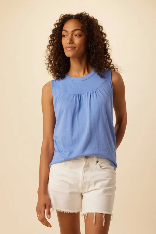 Hartley Reverie Slub Tank - Sky sold by Amour Vert