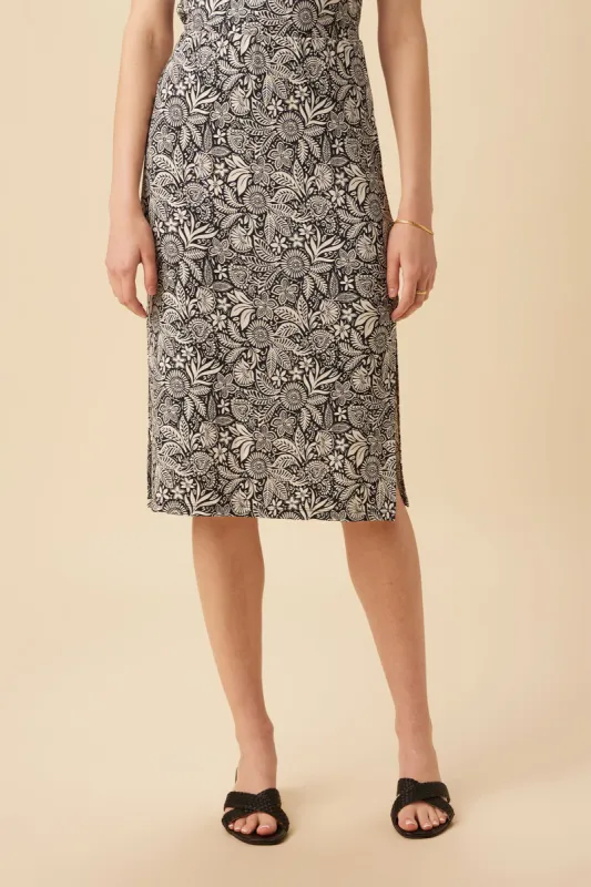 Vindy Viscose Knit Skirt - Nina Black sold by Amour Vert