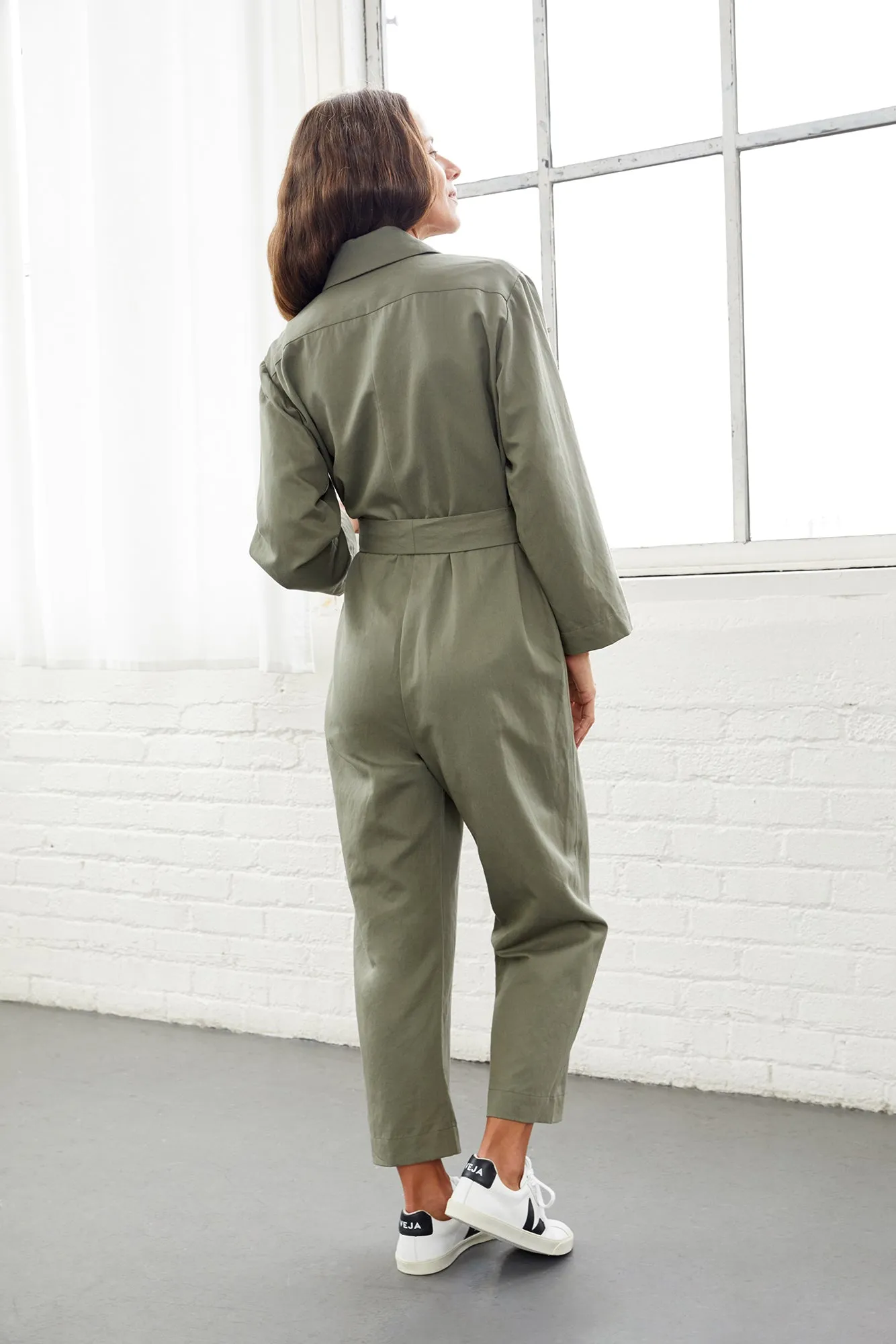 Oceane Femme Fête Jumpsuit - Lichen Green sold by Amour Vert product image thumbnail 2