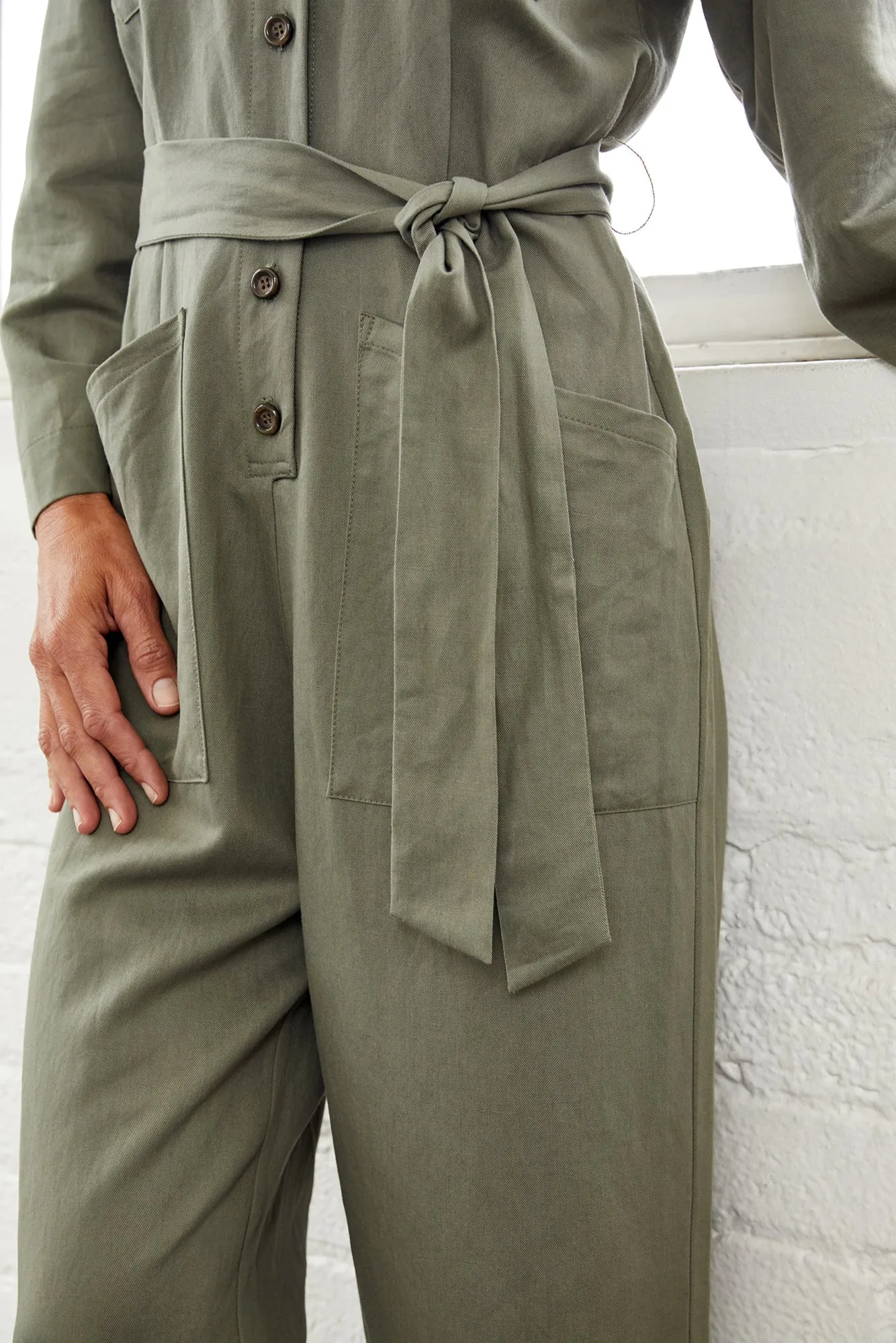 Oceane Femme Fête Jumpsuit - Lichen Green sold by Amour Vert product image thumbnail 4