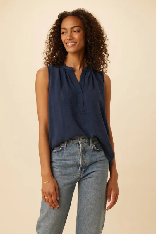 Alicia Tencel Blouse - Black Iris sold by Amour Vert