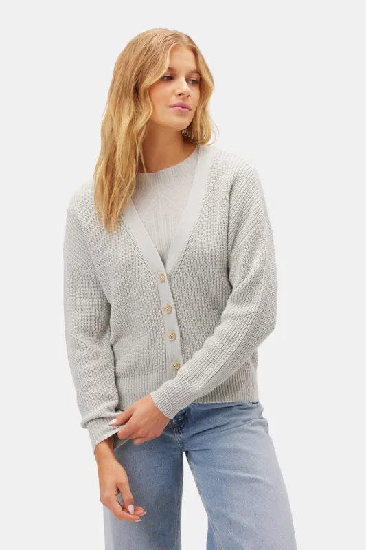 Palmer Cardigan Sweater - Mint Green sold by Amour Vert