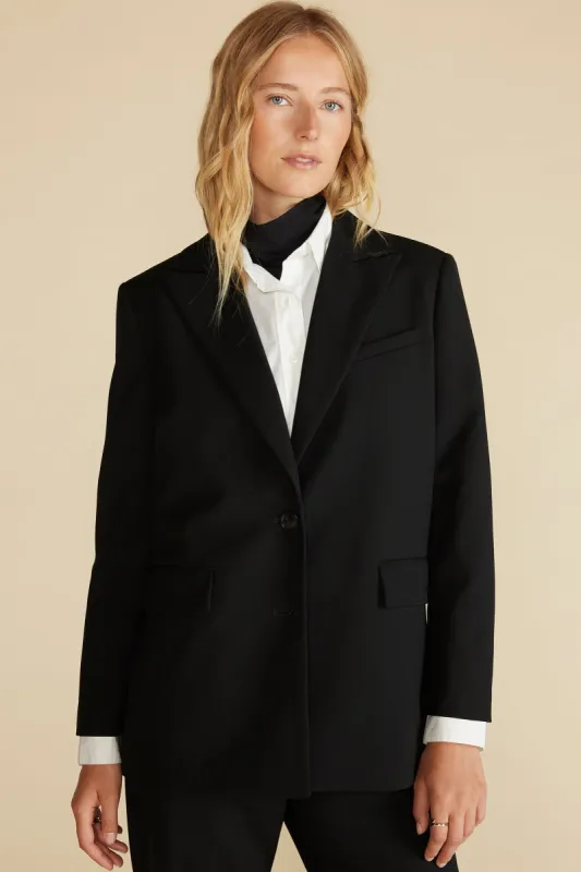 Alix Boyfriend Blazer - Black sold by Amour Vert