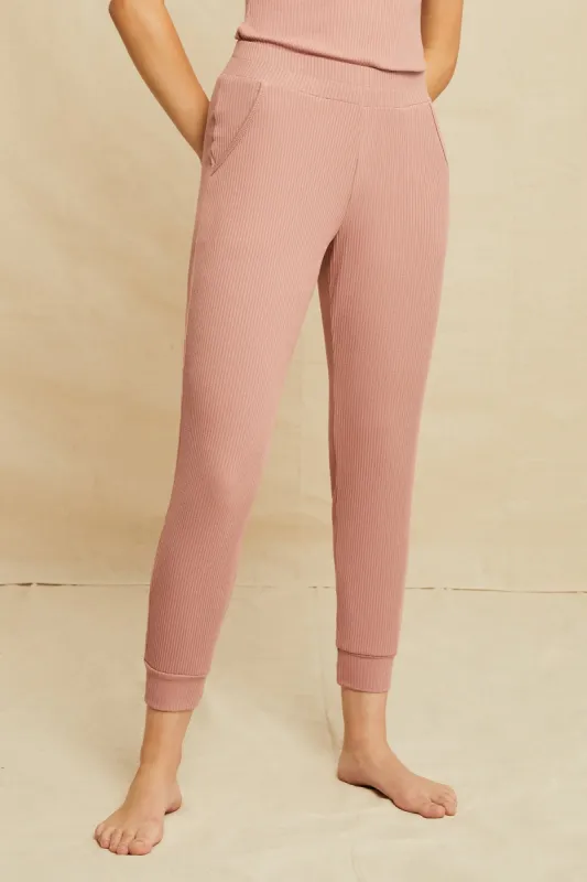 Skylar Paris Rib Joggers - Quartz sold by Amour Vert