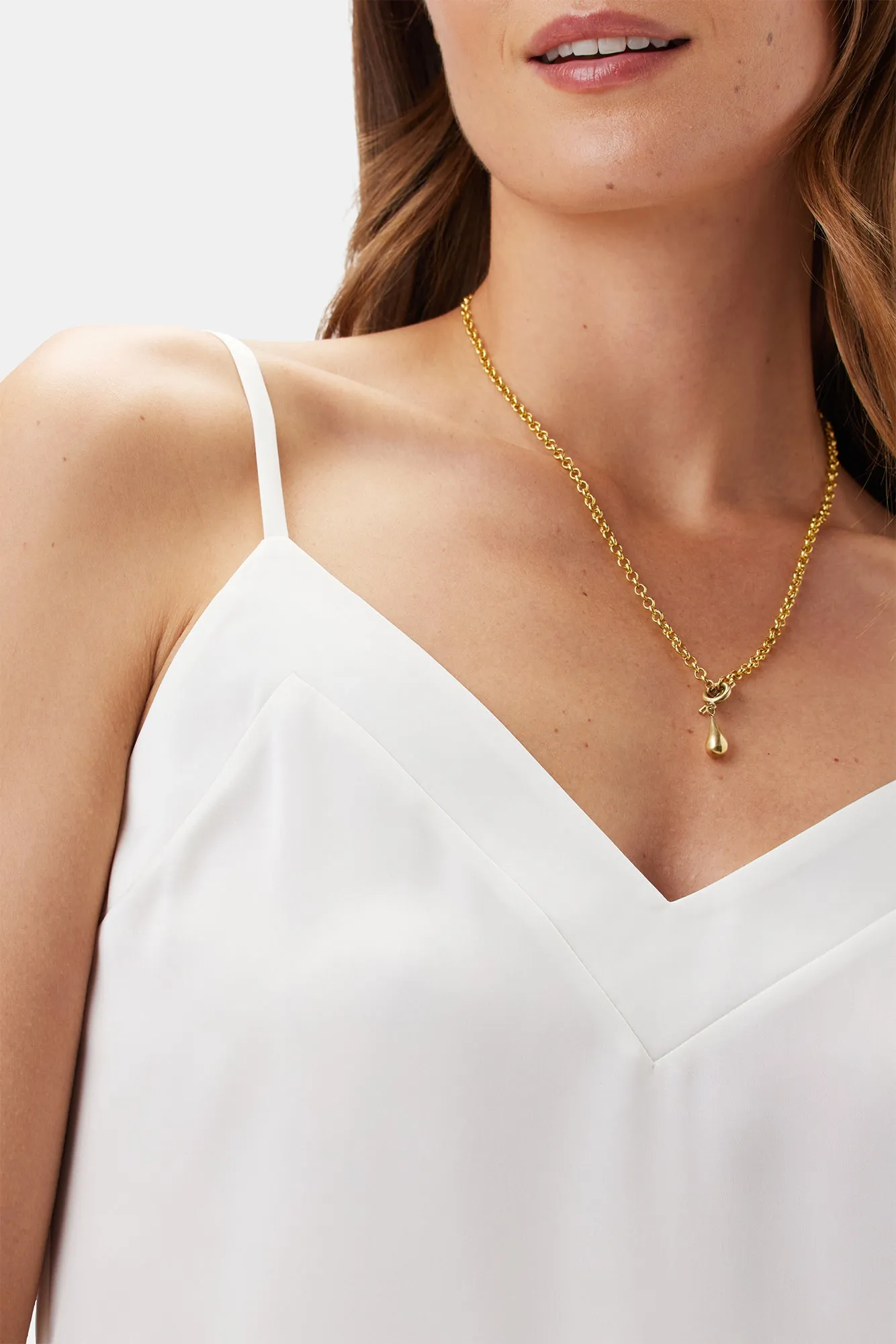 Barlow Recycled Sateen Tank - Ivory sold by Amour Vert product image thumbnail 2