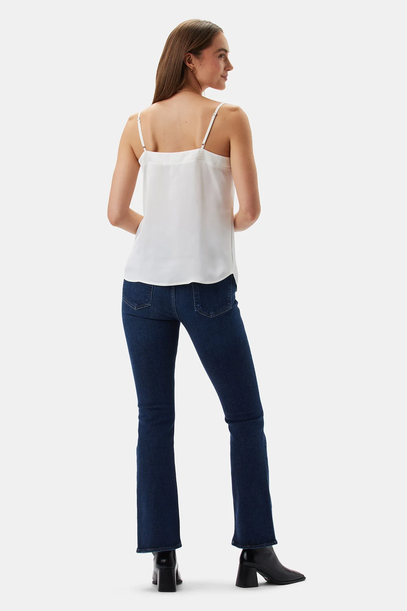 Barlow Recycled Sateen Tank - Ivory sold by Amour Vert product image thumbnail 4