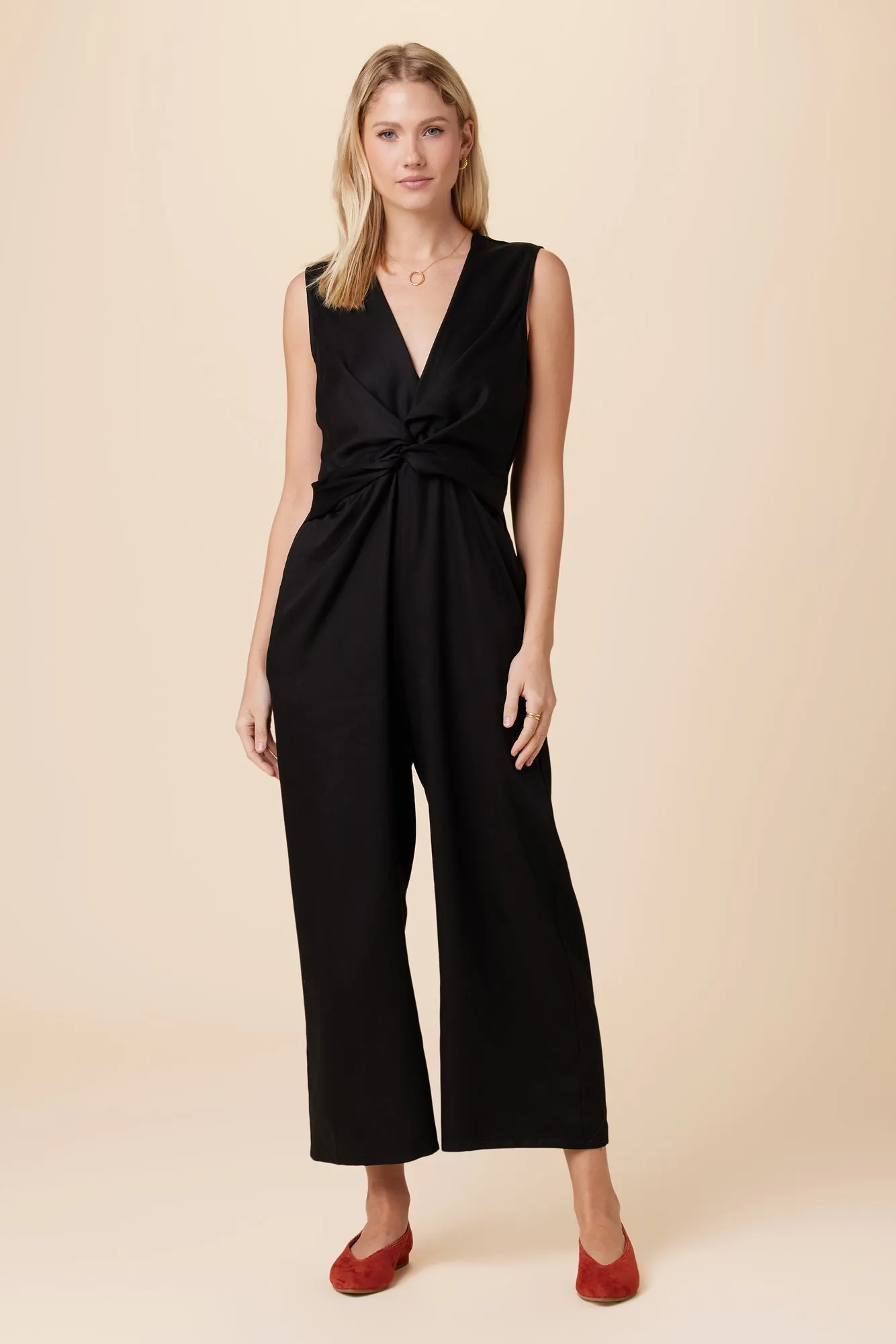 Cayenne Tencel Jumpsuit - Black - ReAmour sold by Amour Vert