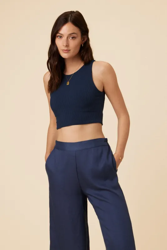 Katrina Paris Rib Tank - Ocean sold by Amour Vert