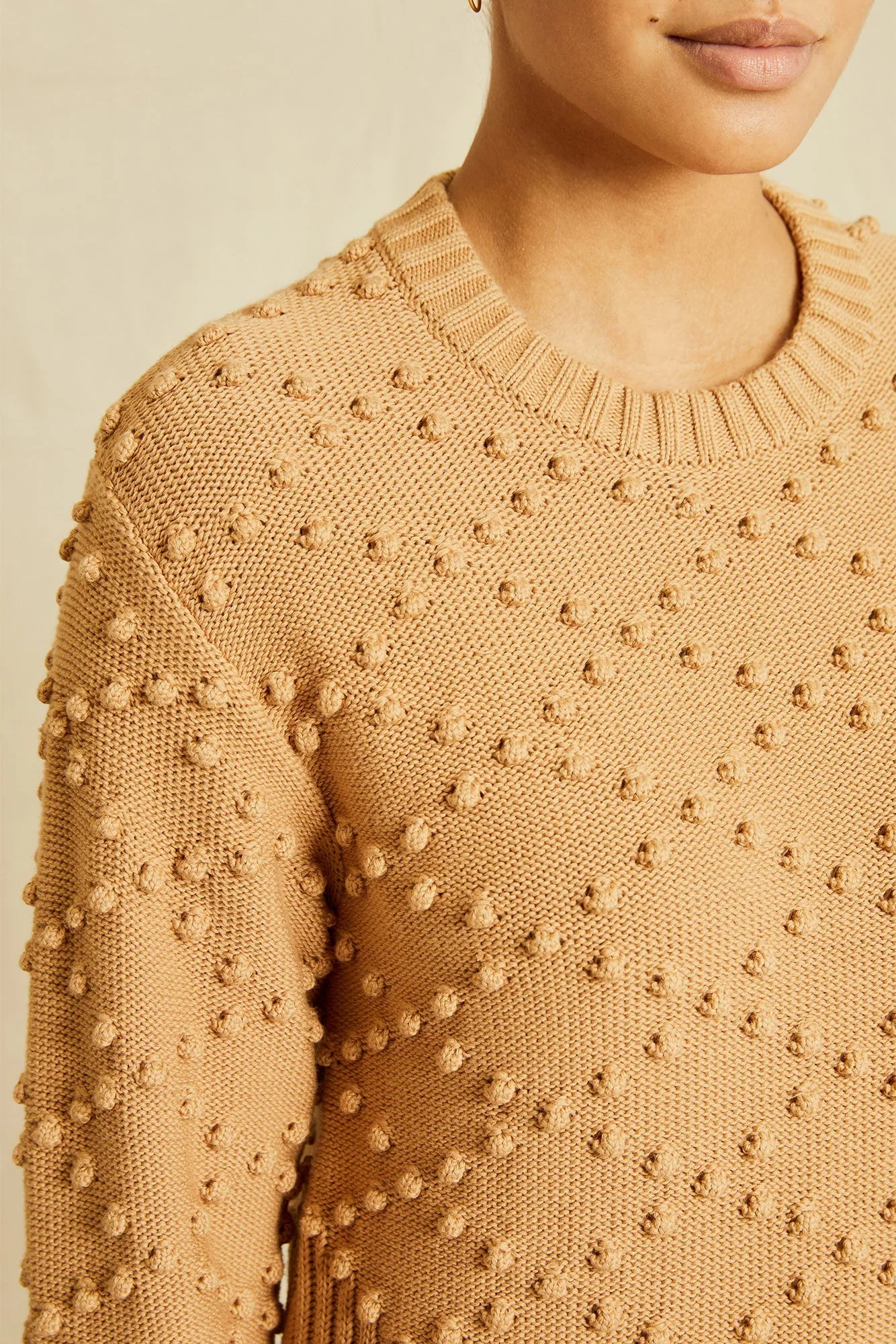 Cherie Organic Cotton Sweater - Tan - ReAmour sold by Amour Vert product image thumbnail 4