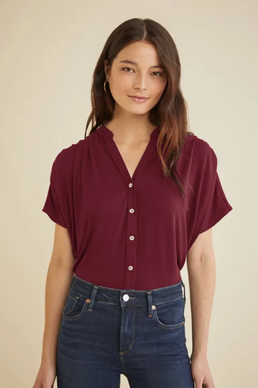 Kimbra Top - Plum - ReAmour sold by Amour Vert