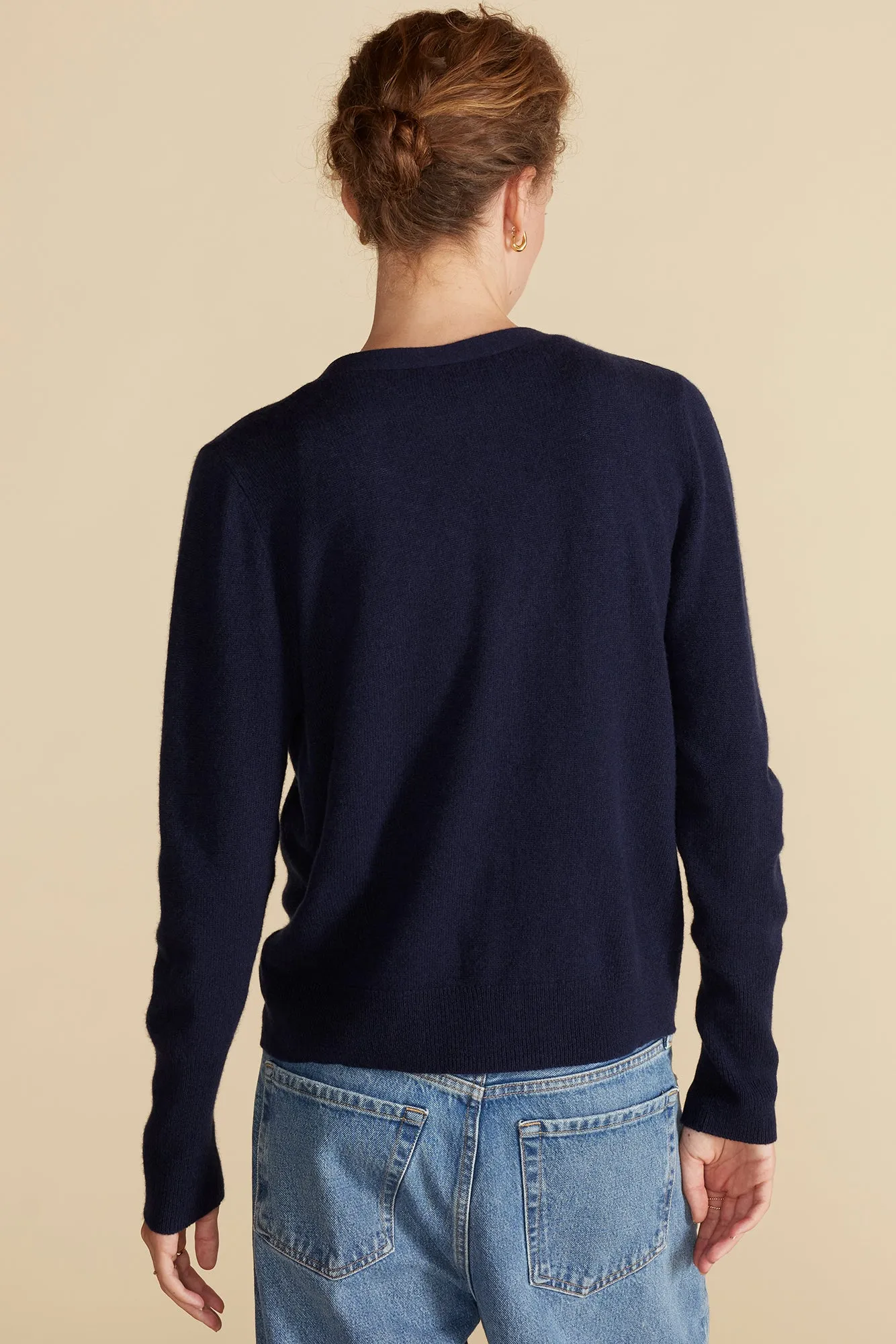 Mason Cashmere Cardigan - Navy Blue sold by Amour Vert product image thumbnail 5