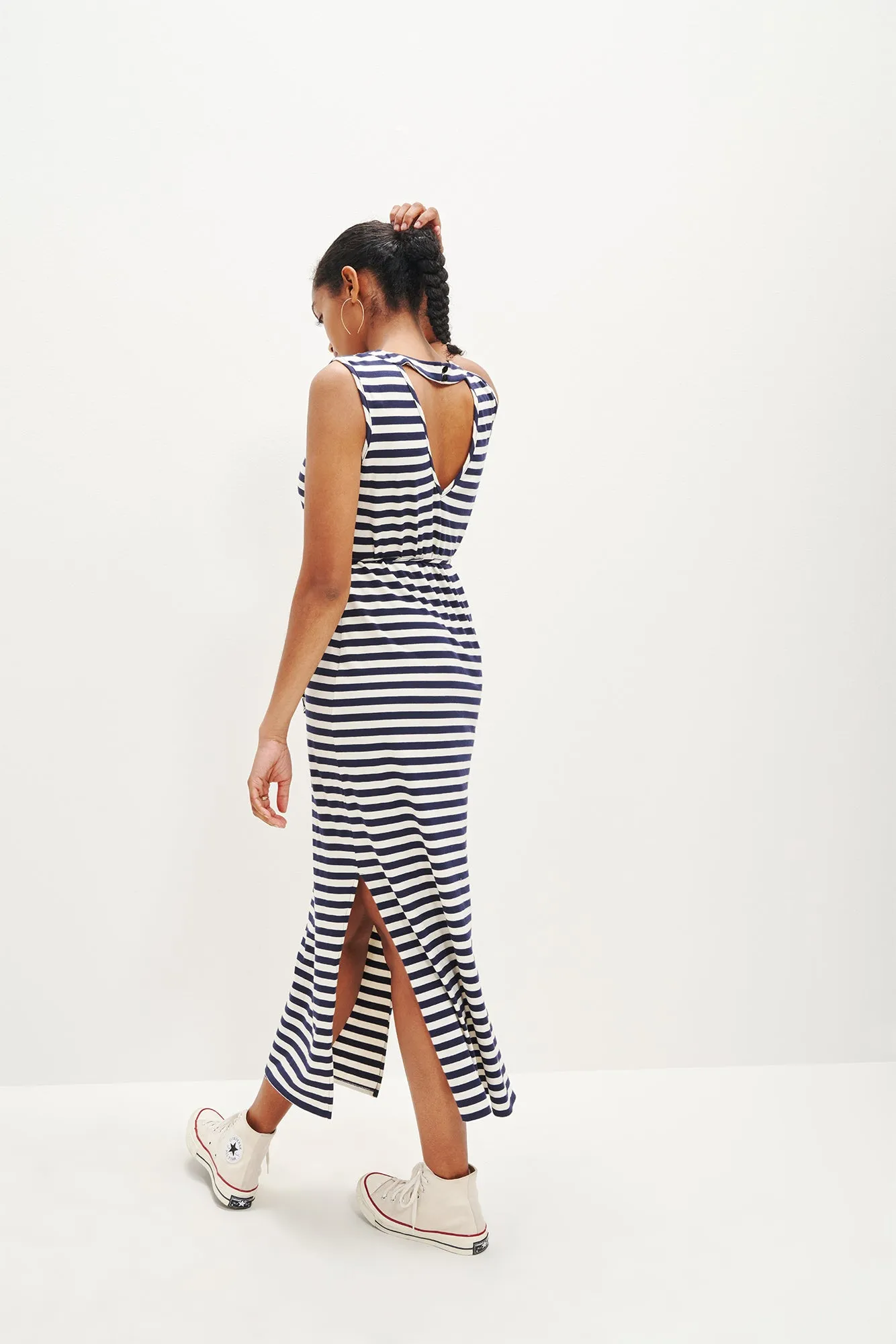 Suki Reverie Knit Dress - Navy Ivory sold by Amour Vert product image thumbnail 4