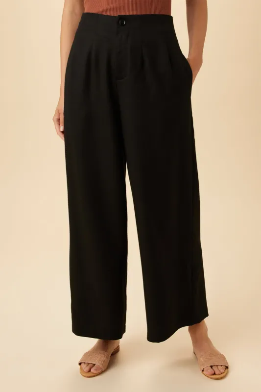 Theo Tencel Twill Pant - Black sold by Amour Vert