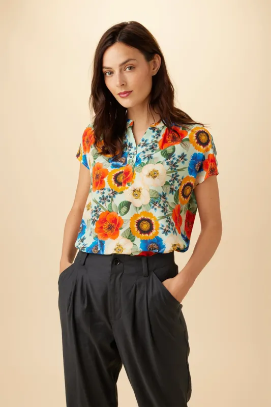 Renata Washable Silk Blouse - Devon Floral sold by Amour Vert
