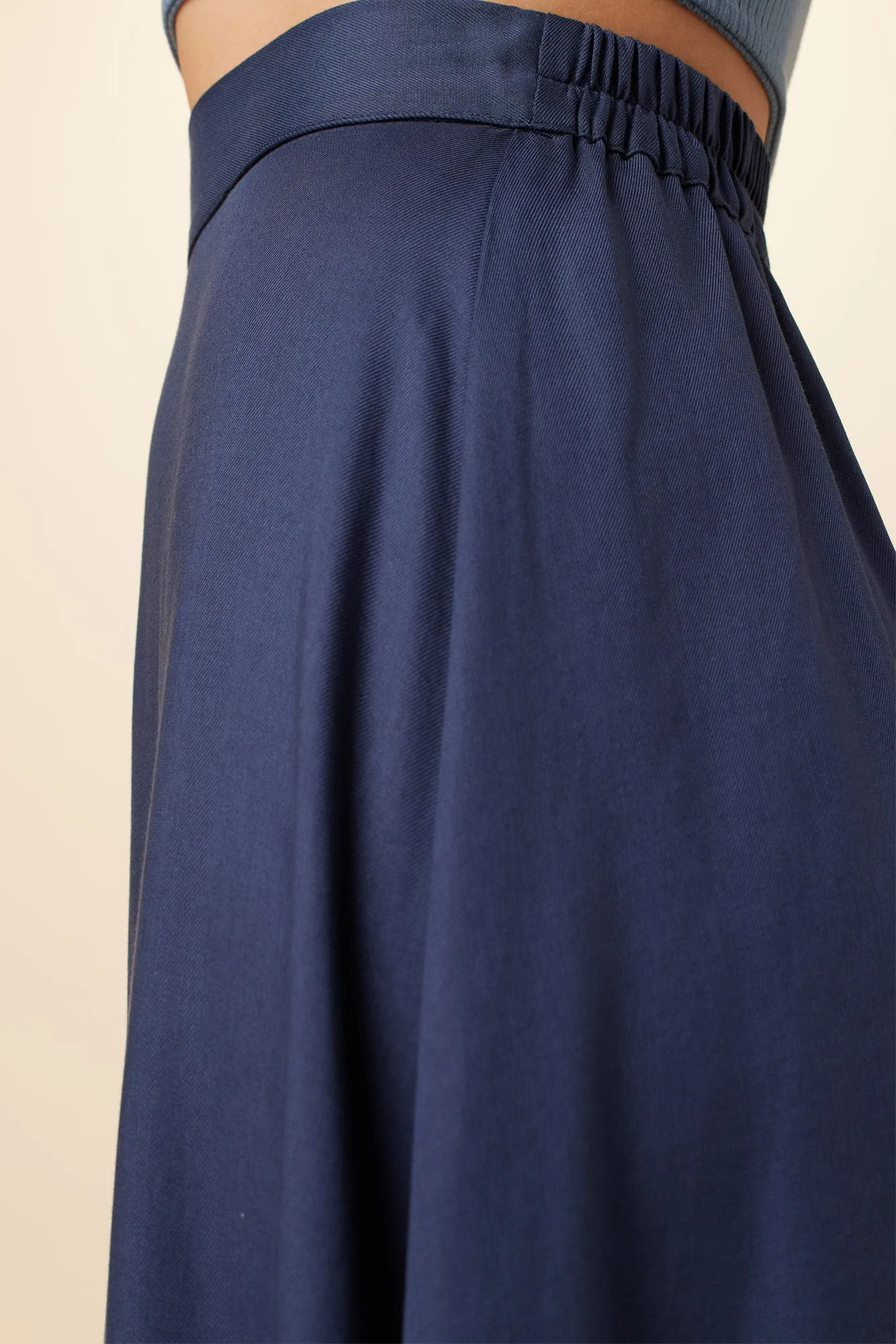 Blaze Tencel Midi Skirt - Indigo sold by Amour Vert product image thumbnail 4