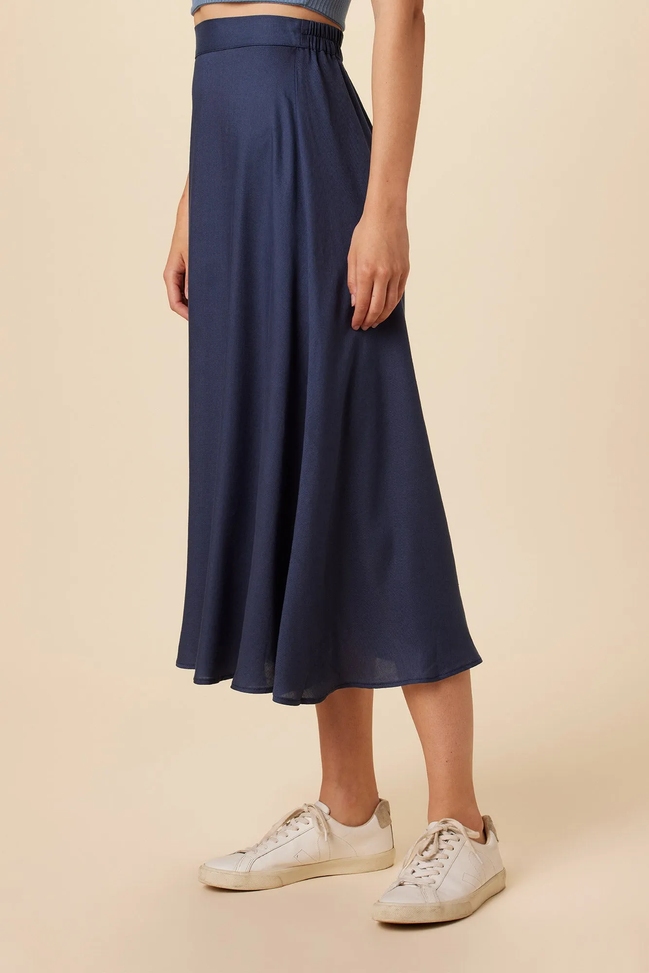 Blaze Tencel Midi Skirt - Indigo sold by Amour Vert product image thumbnail 2