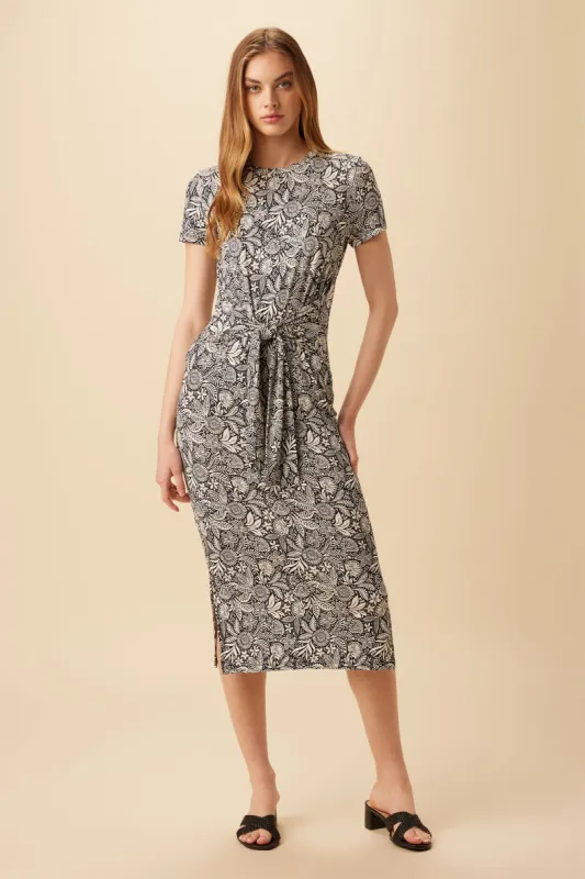 Colombe Viscose Knit Dress - Nina Black sold by Amour Vert