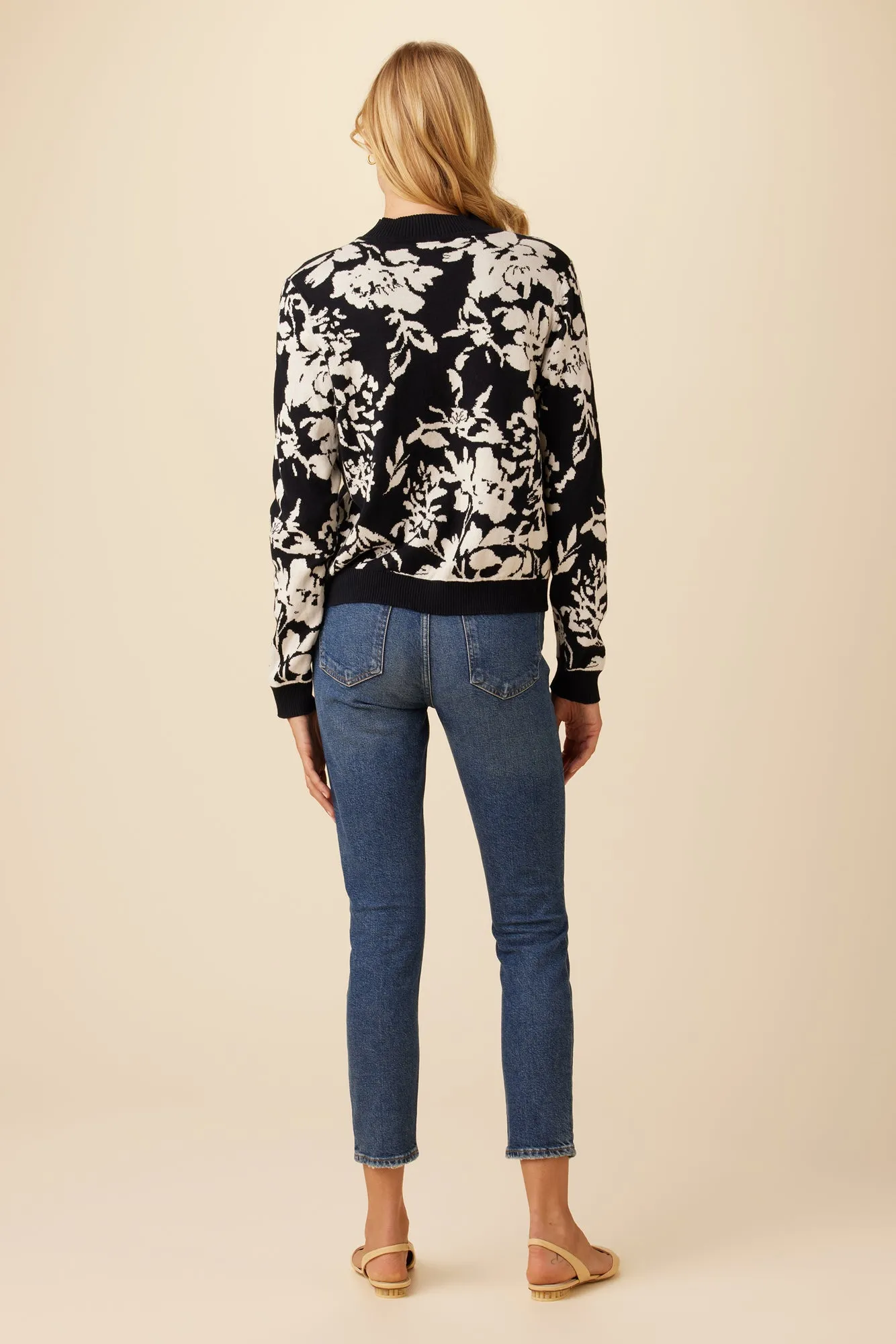 Almira Organic Cotton Sweater - Black and Ivory sold by Amour Vert product image thumbnail 3