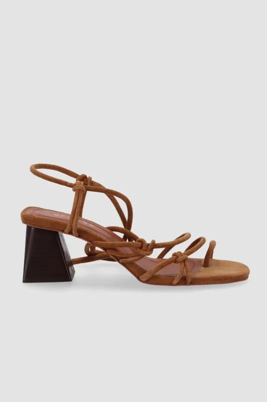 Alohas Goldie Sandal - Camel sold by Amour Vert