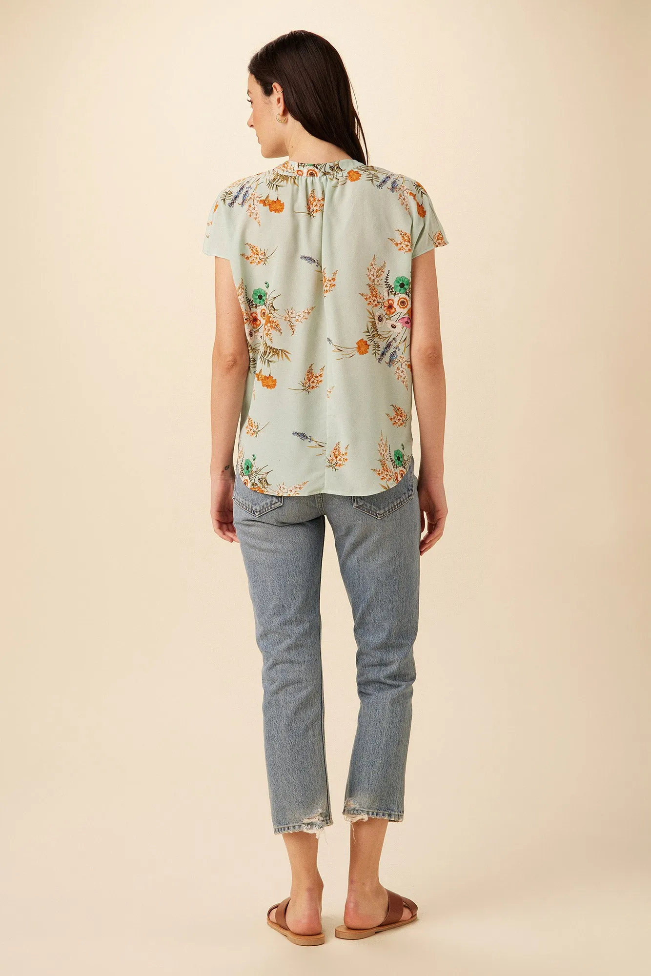 Renata Washable Silk Blouse - Cannes Floral sold by Amour Vert product image thumbnail 3
