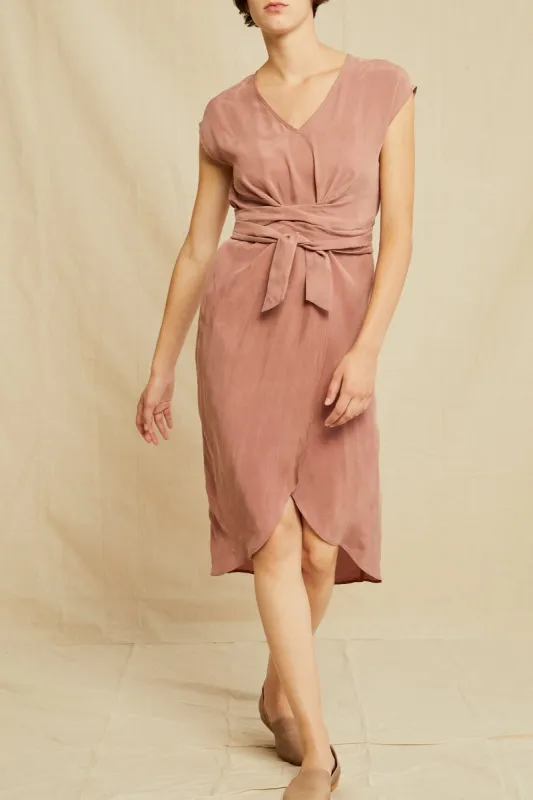 Josie Cottonseed Cupro Dress - Quartz sold by Amour Vert