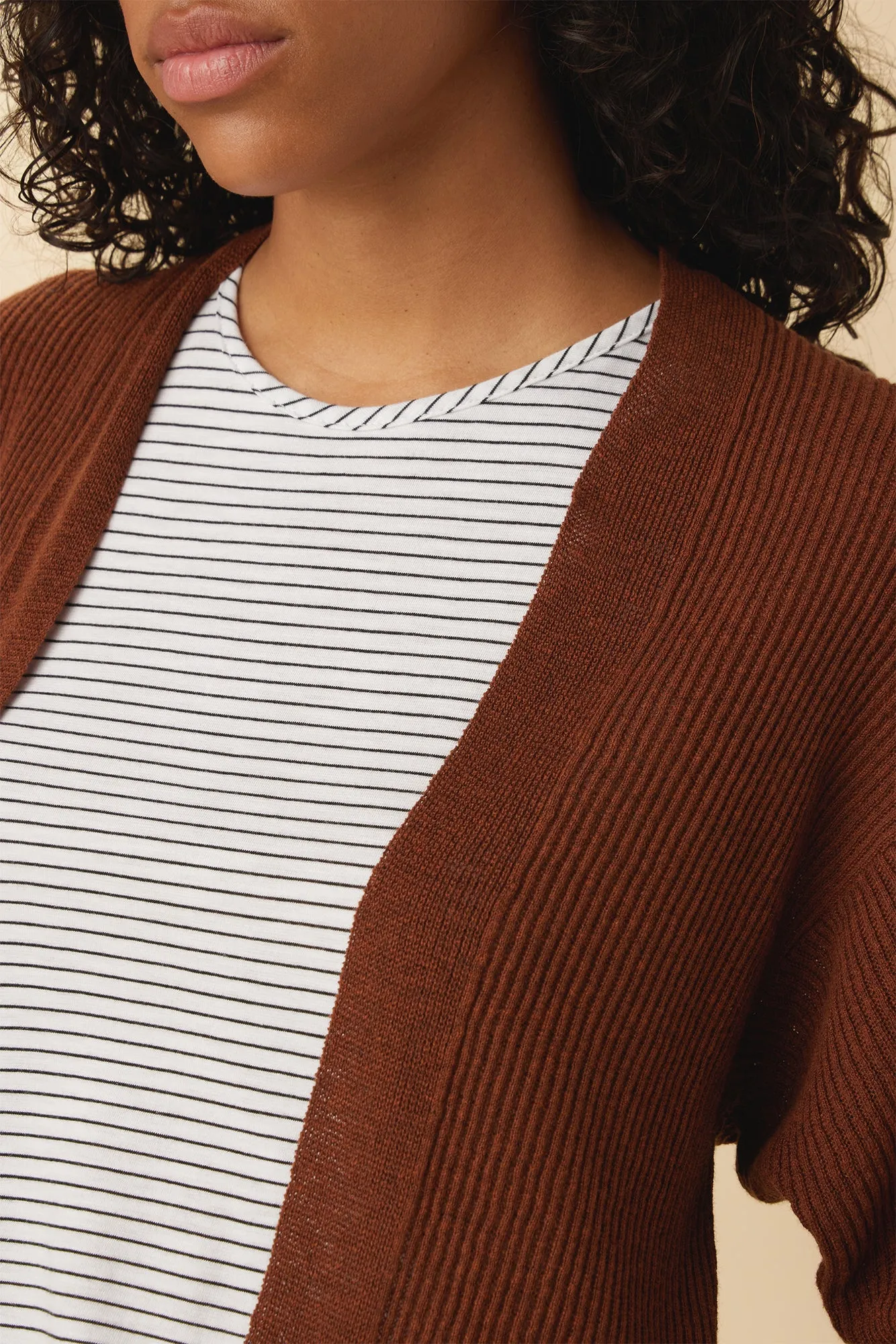 Caroline Flaxen Eco Cardigan - Rust sold by Amour Vert product image thumbnail 4