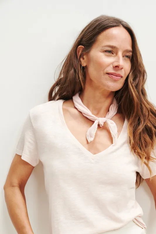 Joline Reverie Slub Tee - Peony sold by Amour Vert