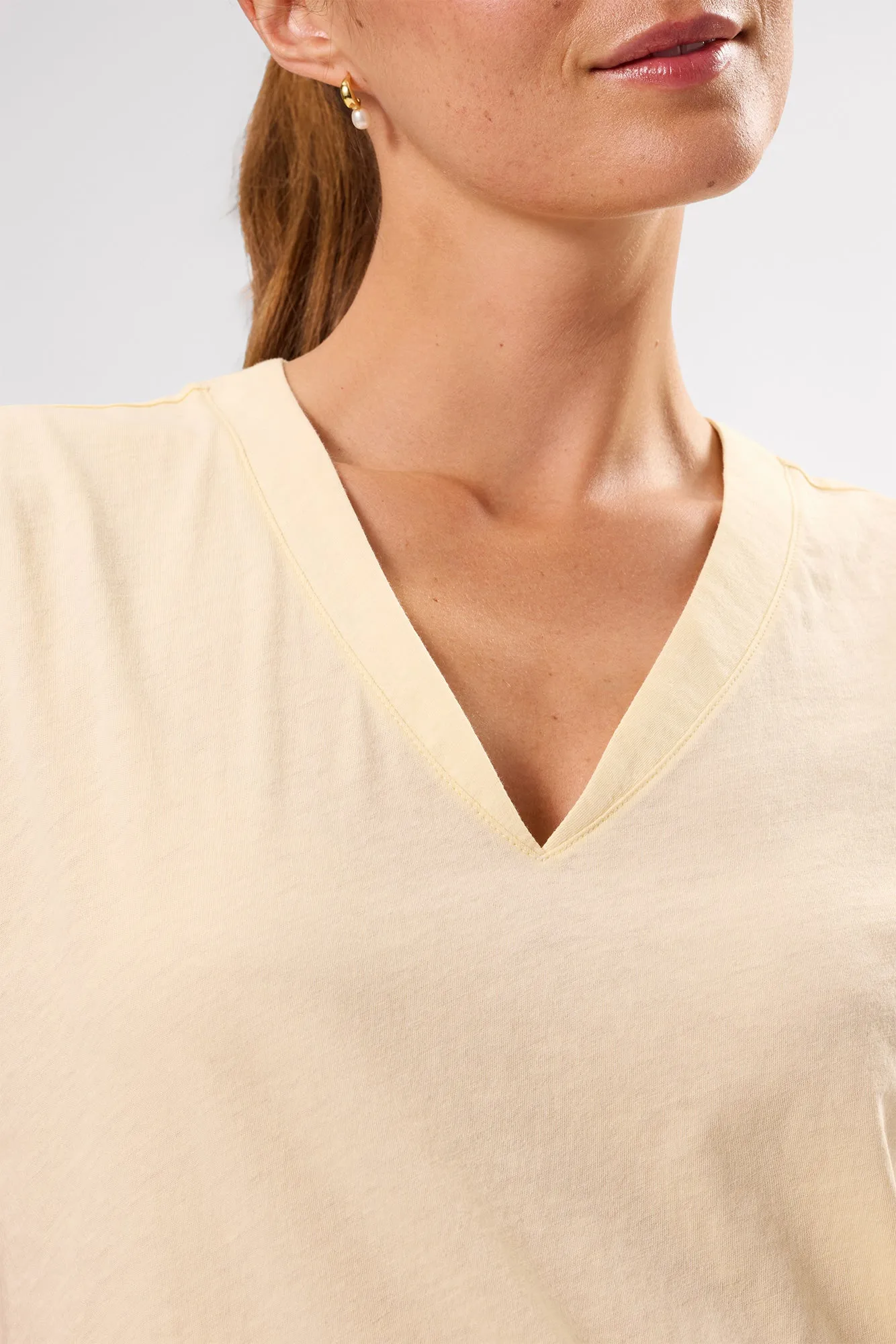 V Neck Solid Tee - Anise sold by Amour Vert product image thumbnail 2