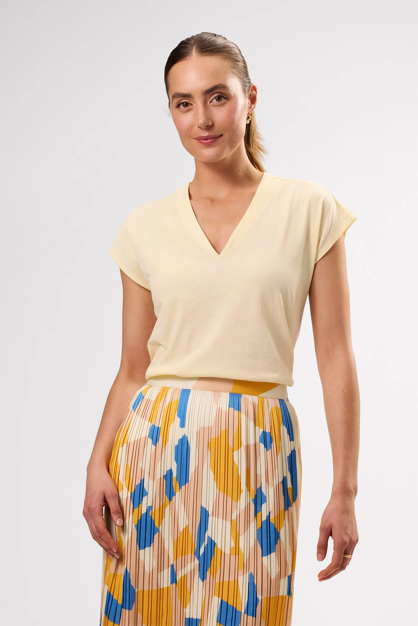 V Neck Solid Tee - Anise sold by Amour Vert product image thumbnail 5