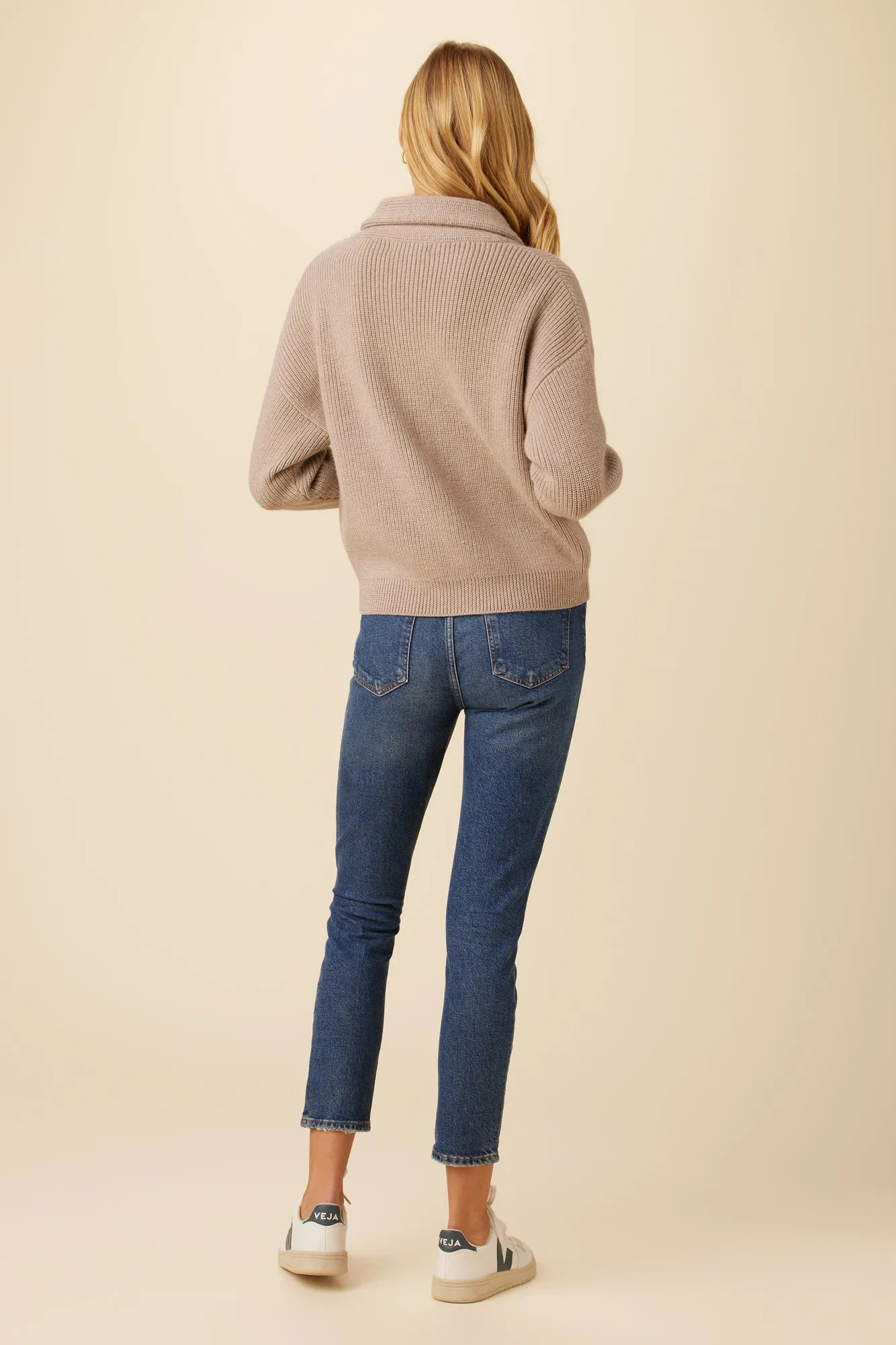 Scout Wool Cardigan - Taupe sold by Amour Vert product image thumbnail 5