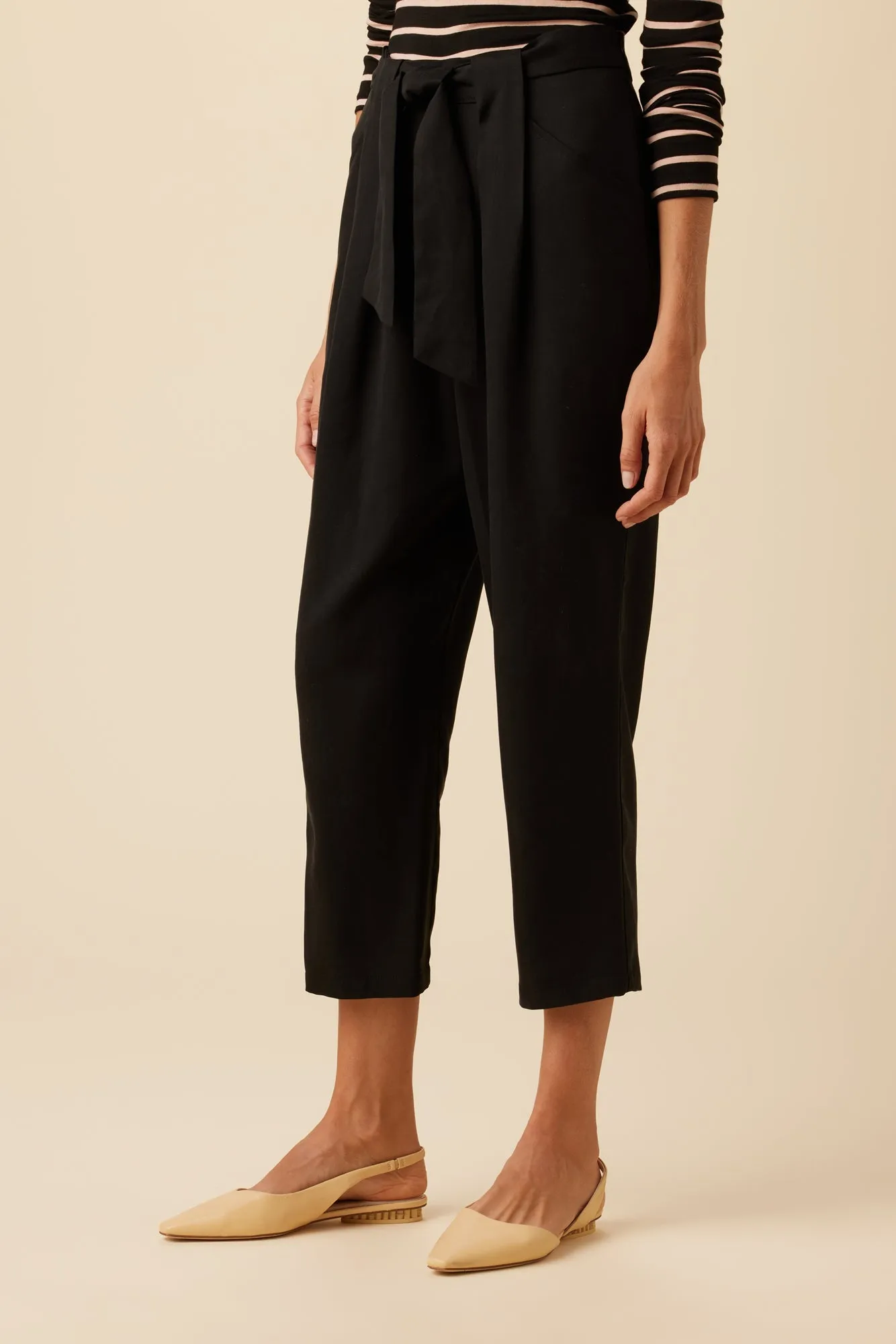 Anissa TENCEL™ Twill Pant - Black - ReAmour sold by Amour Vert