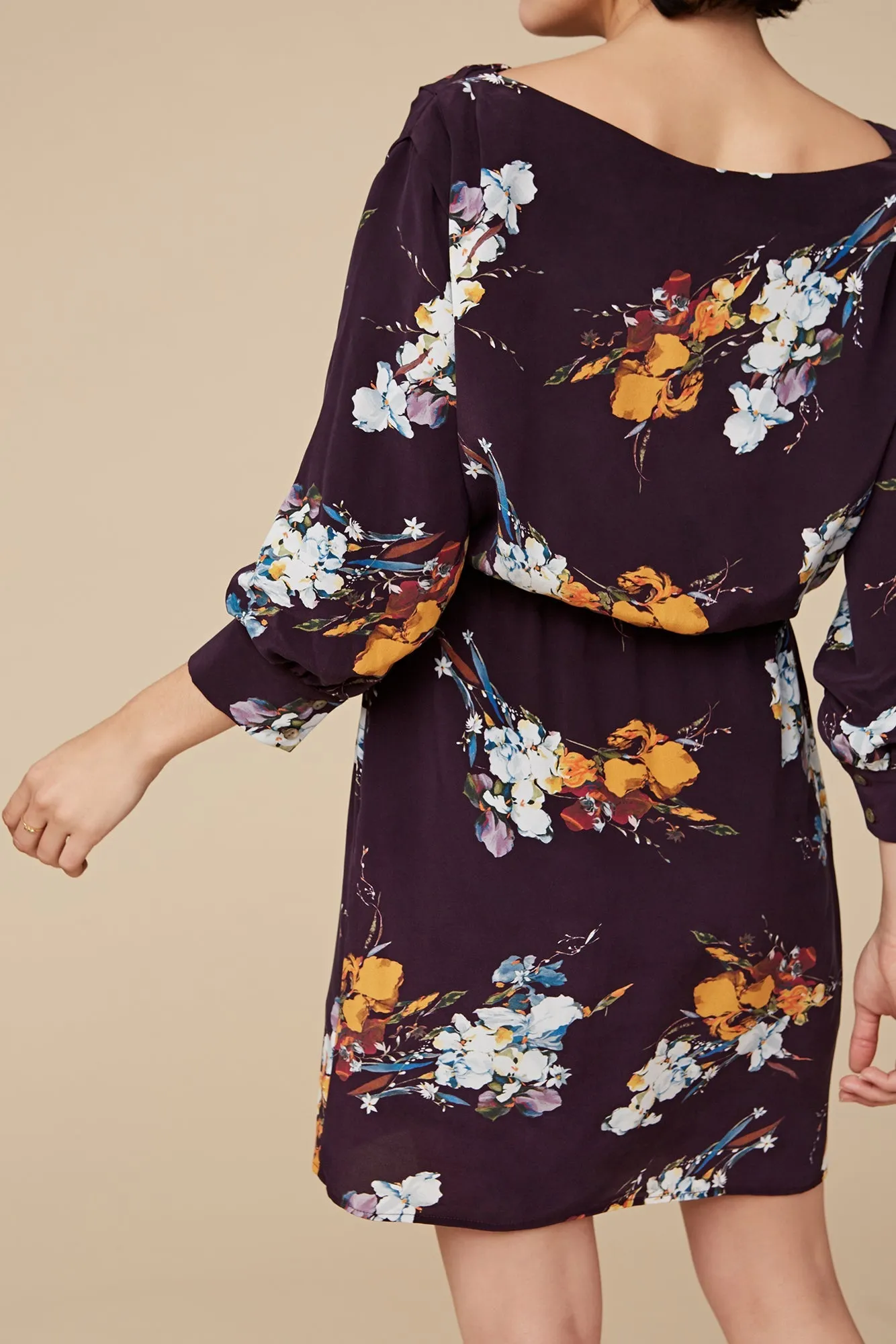 Arabella Silk Dress - Soiree Floral - ReAmour sold by Amour Vert product image thumbnail 2