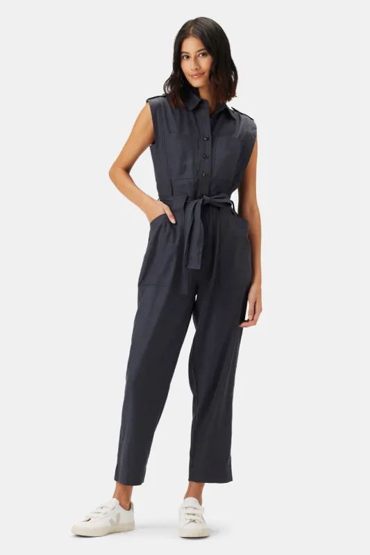Sienna Femme Fete Stretch Jumpsuit - Pewter Grey sold by Amour Vert