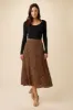 Blaze Washable Silk Skirt - Caramel Sauvage sold by Amour Vert