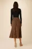 Blaze Washable Silk Skirt - Caramel Sauvage sold by Amour Vert