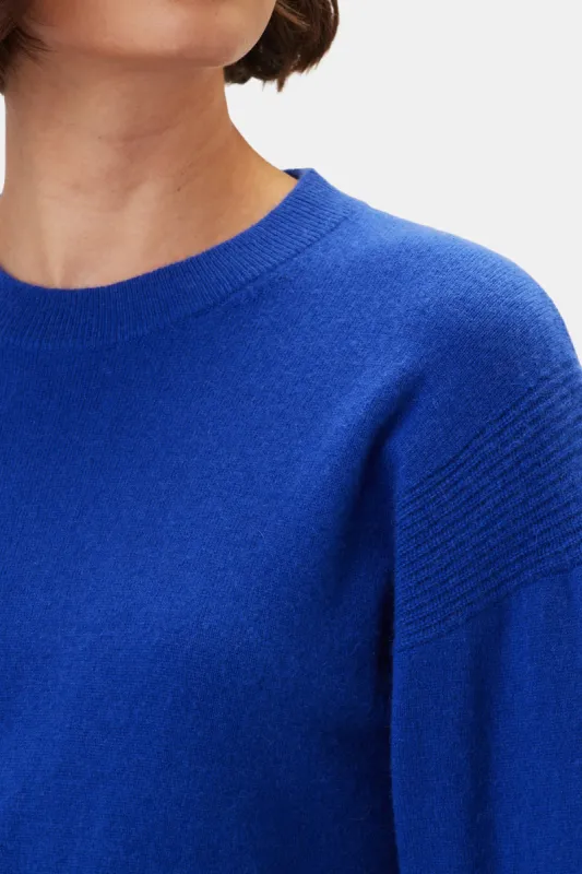 Pearl Cashmere Sweater - Cobalt - ReAmour sold by Amour Vert