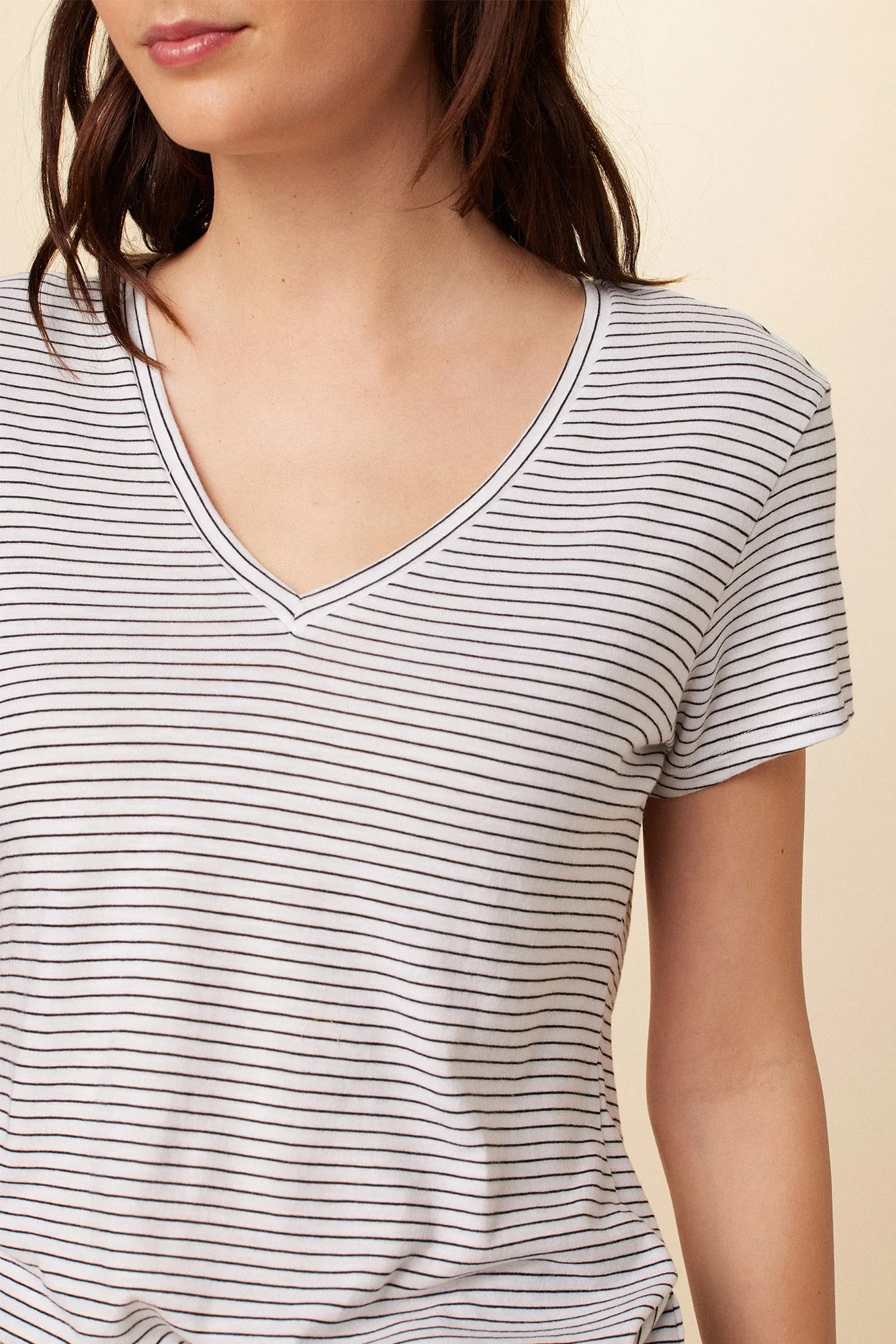 Joline Tee - Gigi White Stripe sold by Amour Vert product image thumbnail 4