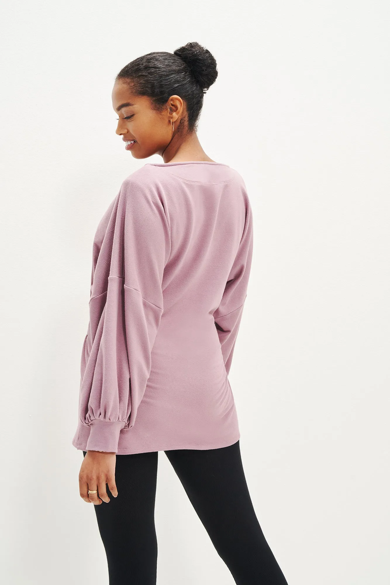 Fleur Reverie Terry Sweatshirt - Lavender sold by Amour Vert product image thumbnail 4