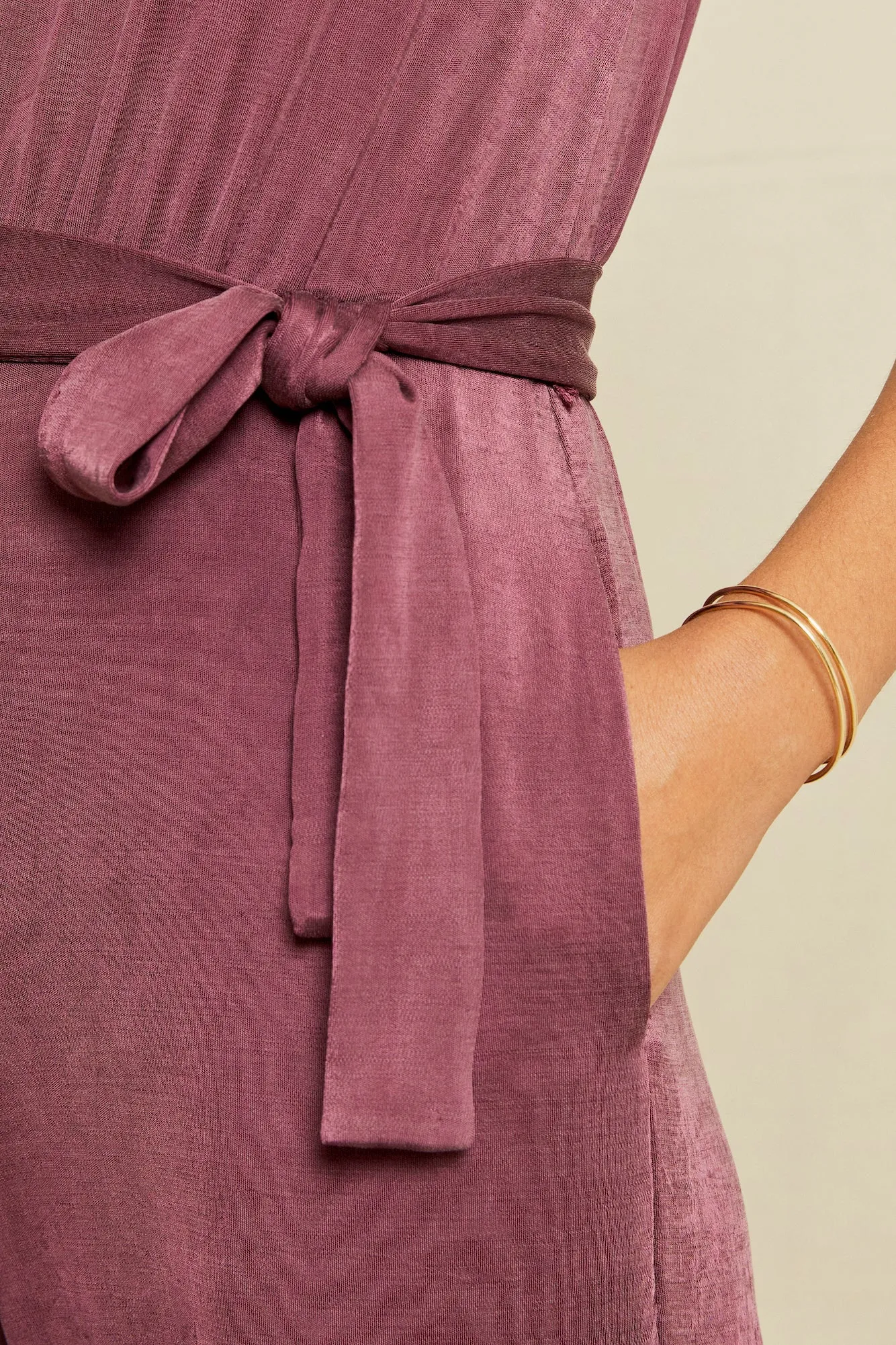 Georgina Tencel Luxe Jumpsuit - Pinot sold by Amour Vert product image thumbnail 4